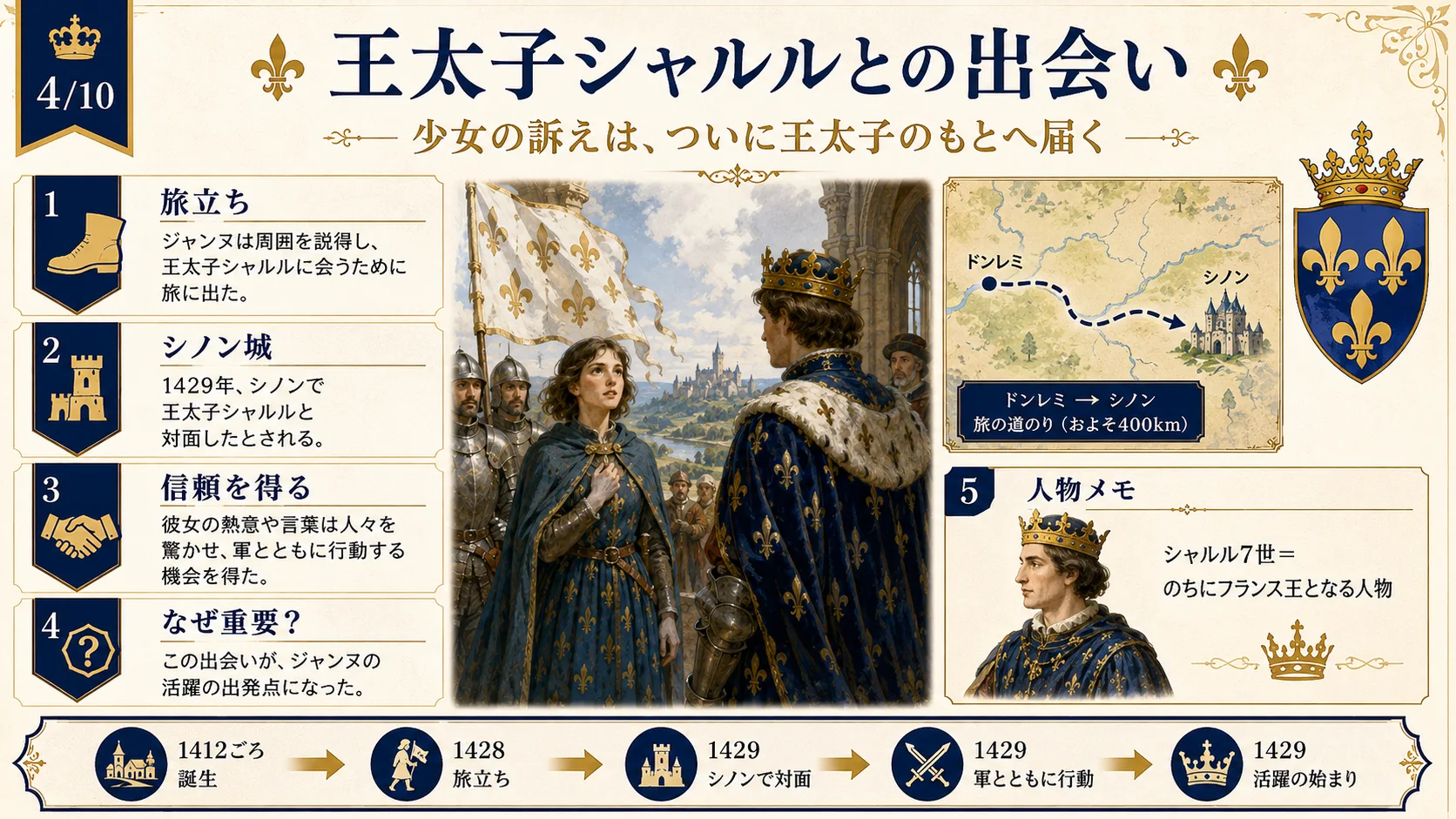 王太子シャルルとの出会い
