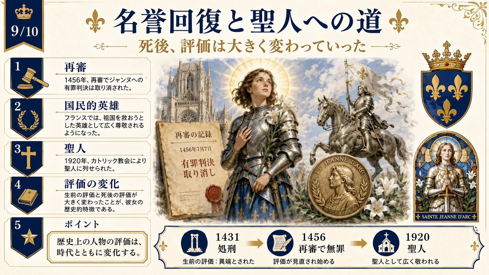 名誉回復と聖人への道
