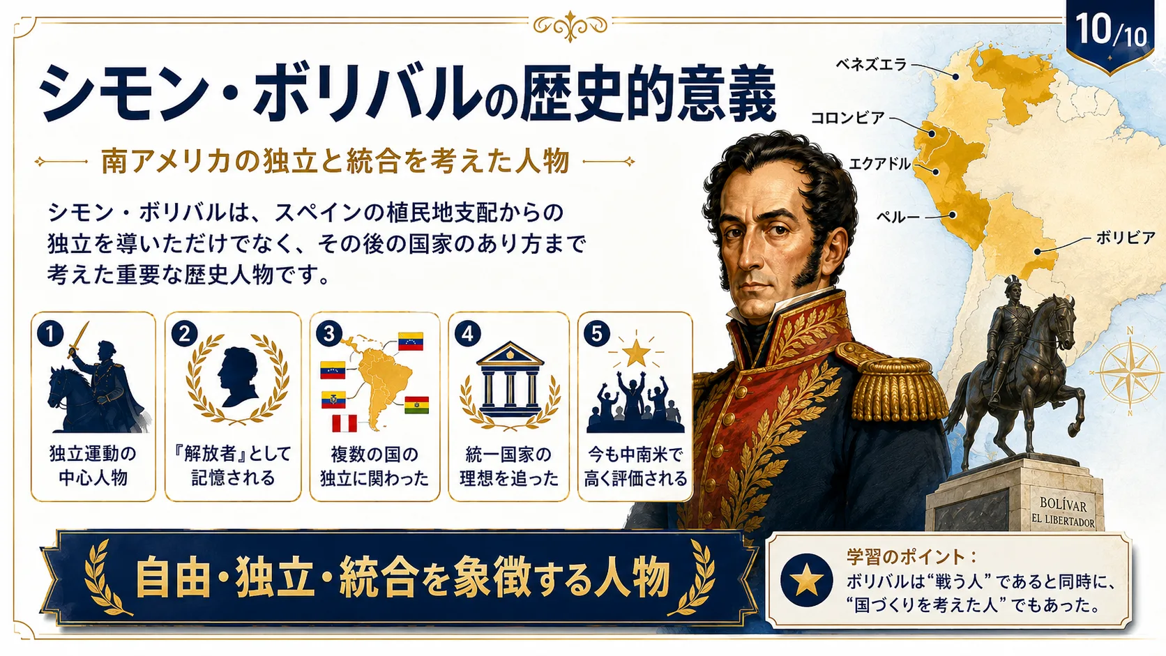 シモン・ボリバルの歴史的意義