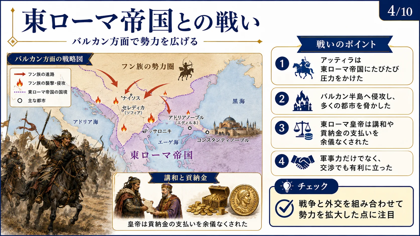 東ローマ帝国との戦い