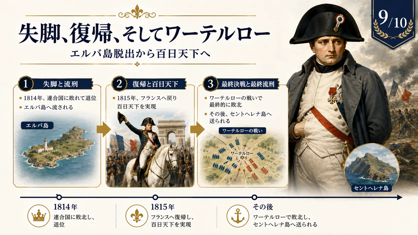 失脚、復帰、そしてワーテルロー