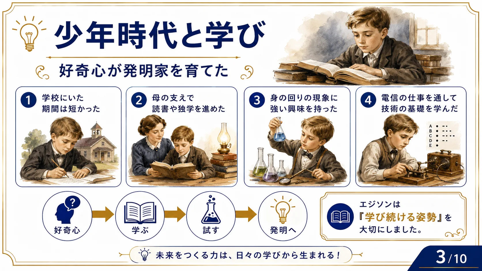 少年時代と学び