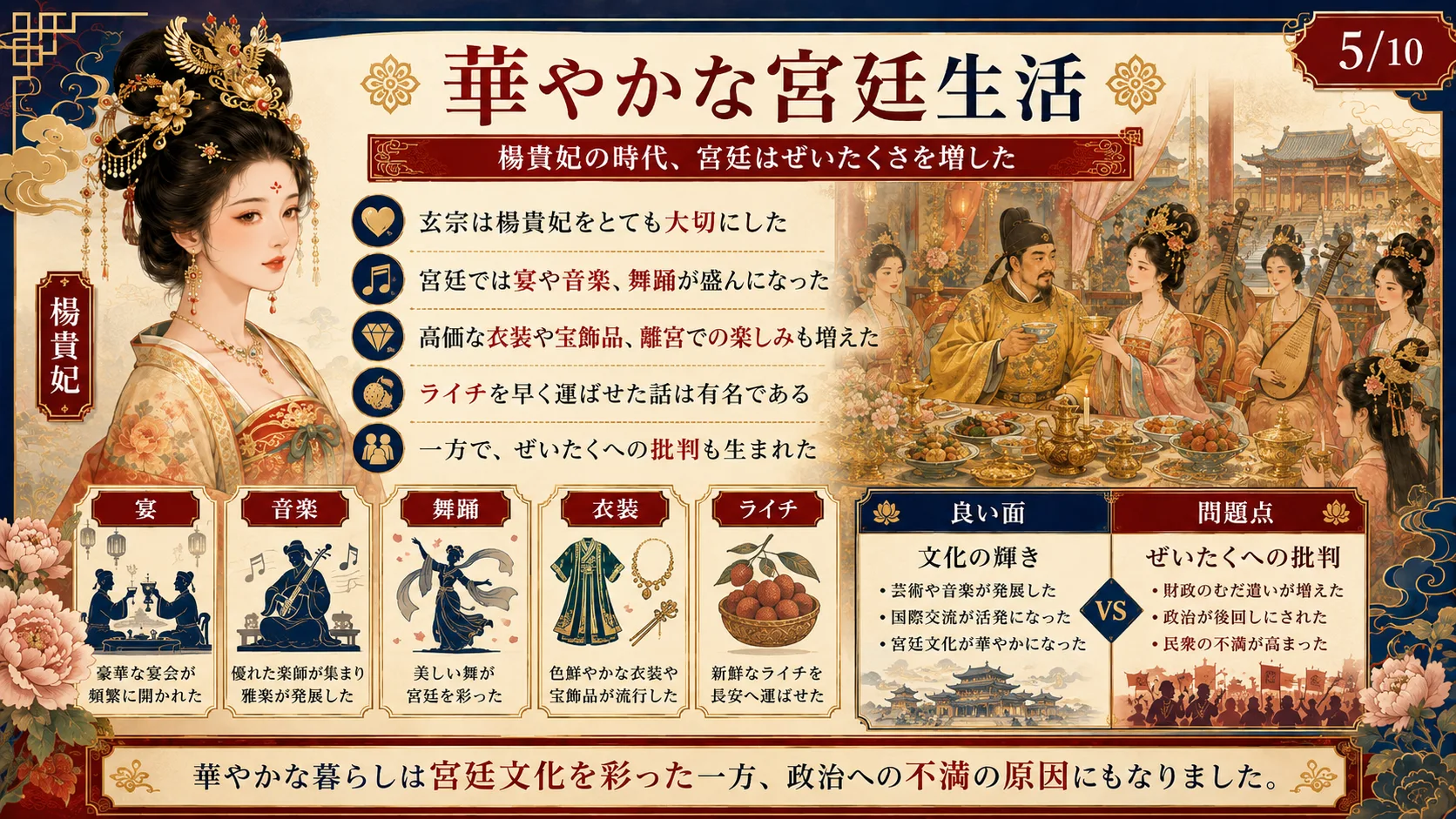 華やかな宮廷生活