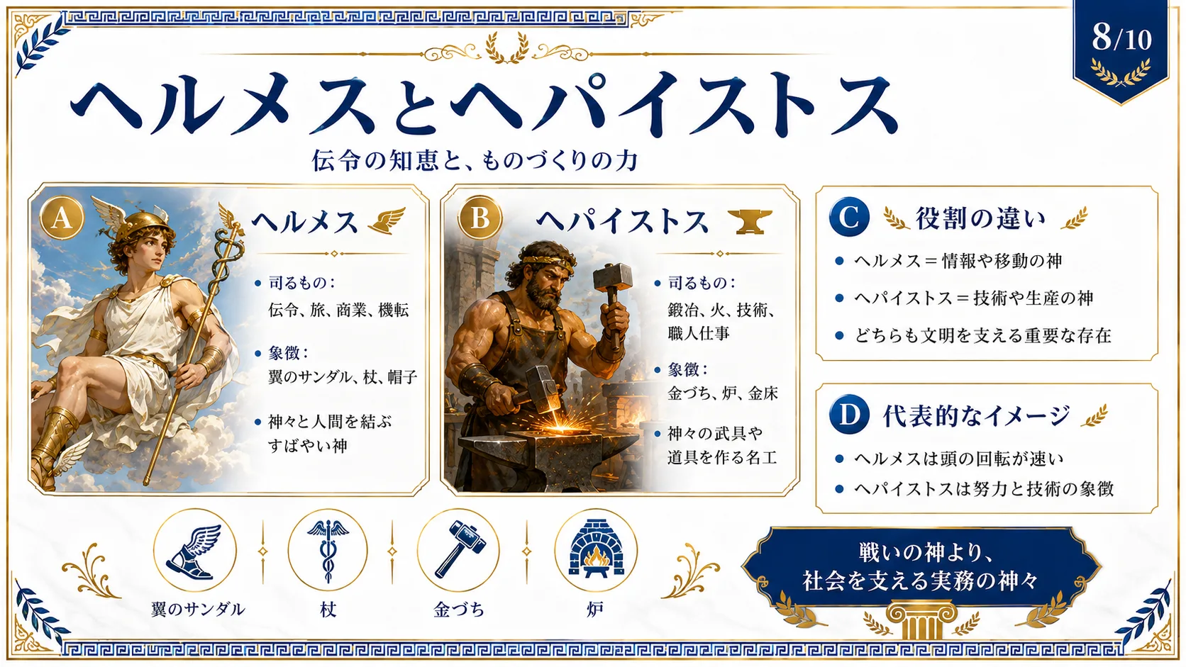 ヘルメスとヘパイストス