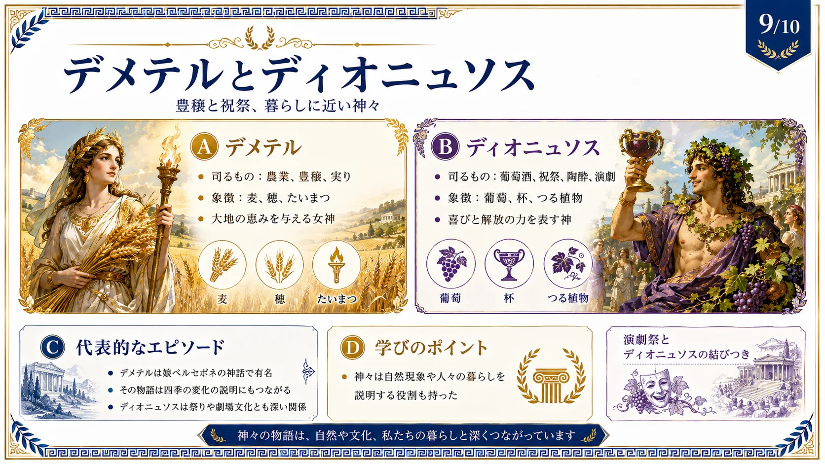 デメテルとディオニュソス