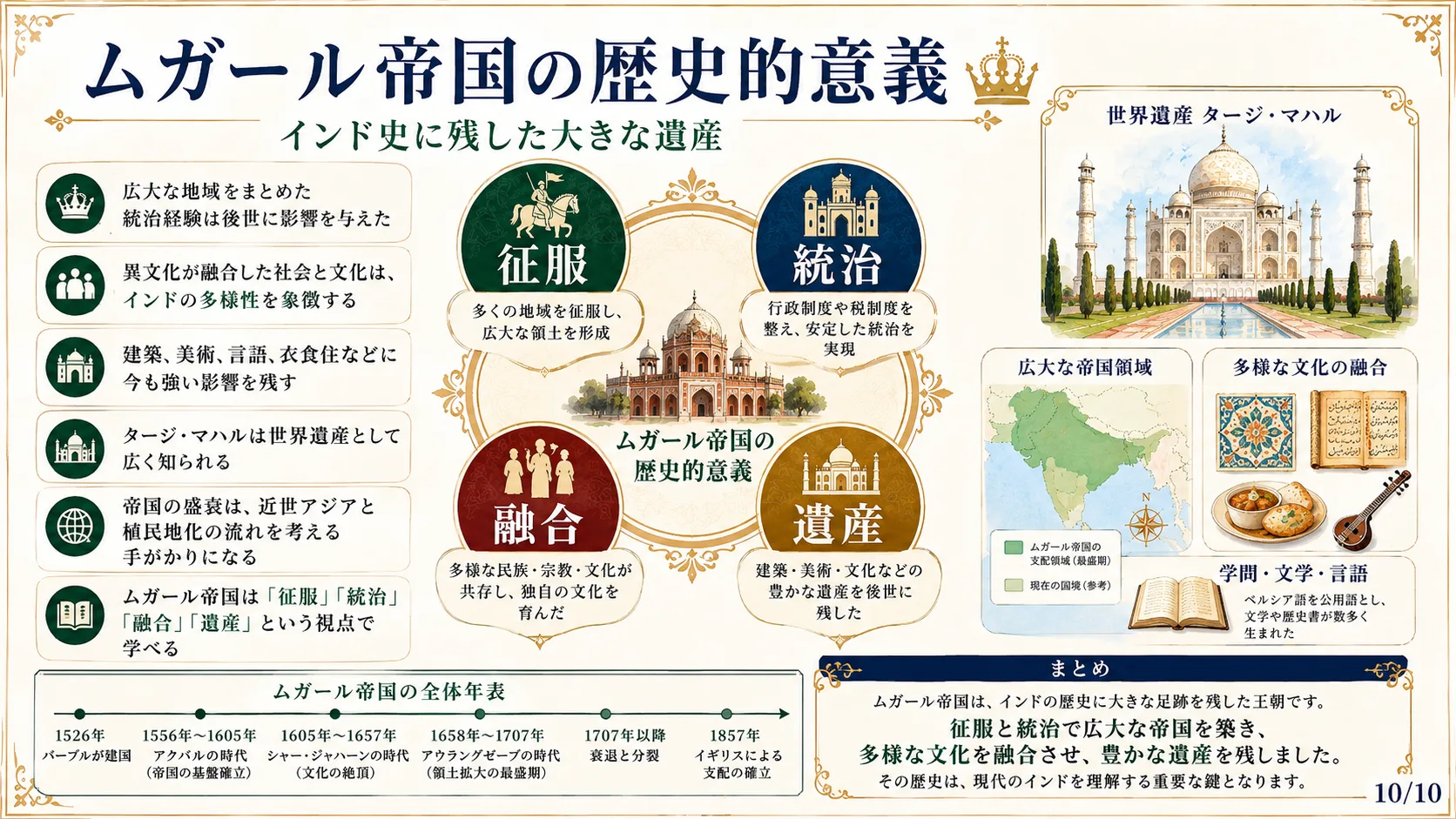 ムガール帝国の歴史的意義