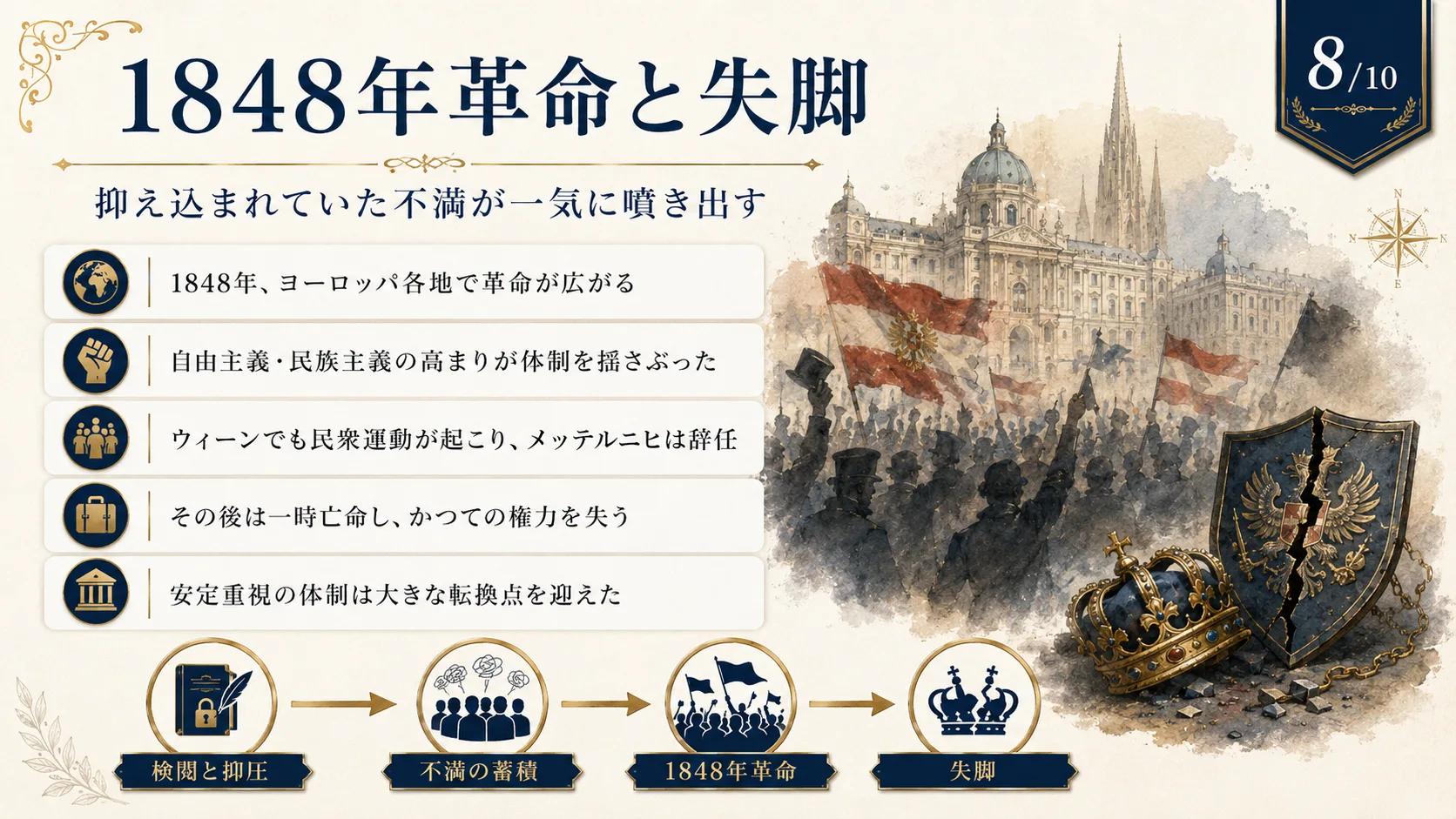 1848年革命と失脚