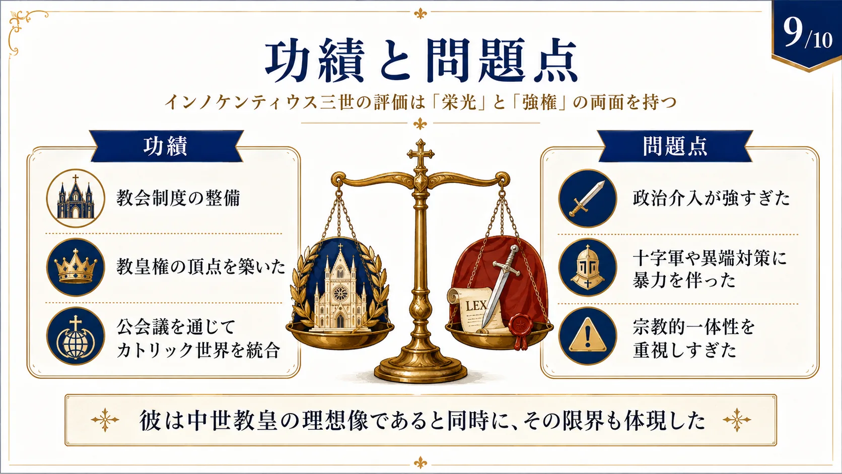 功績と問題点