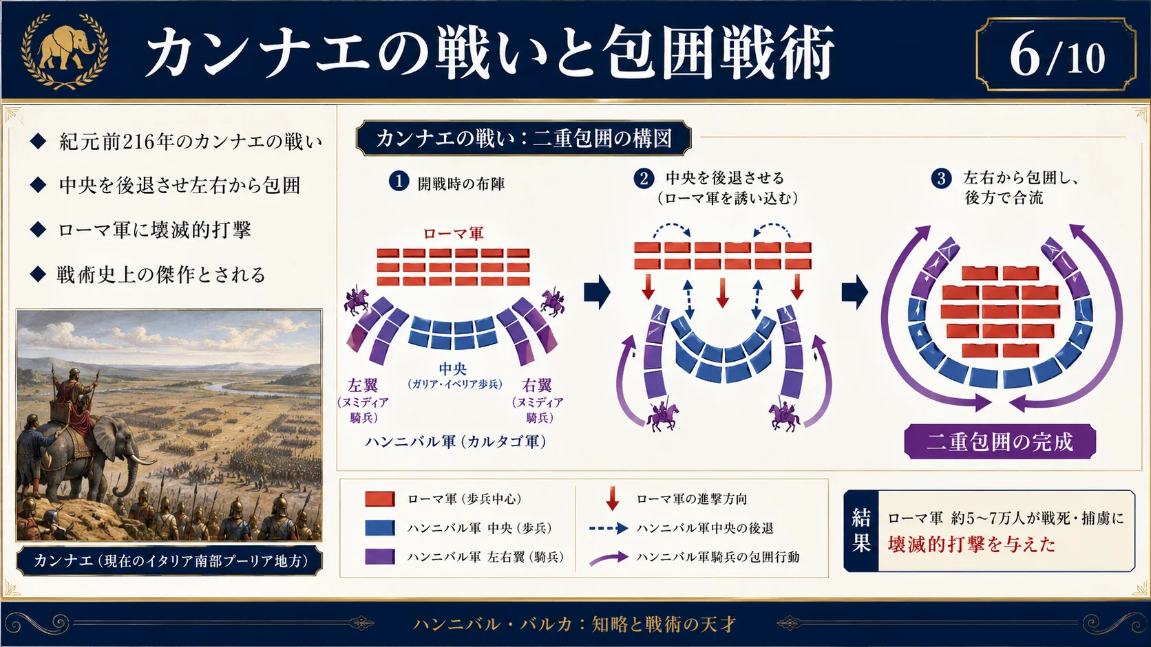 カンナエの戦いと包囲戦術