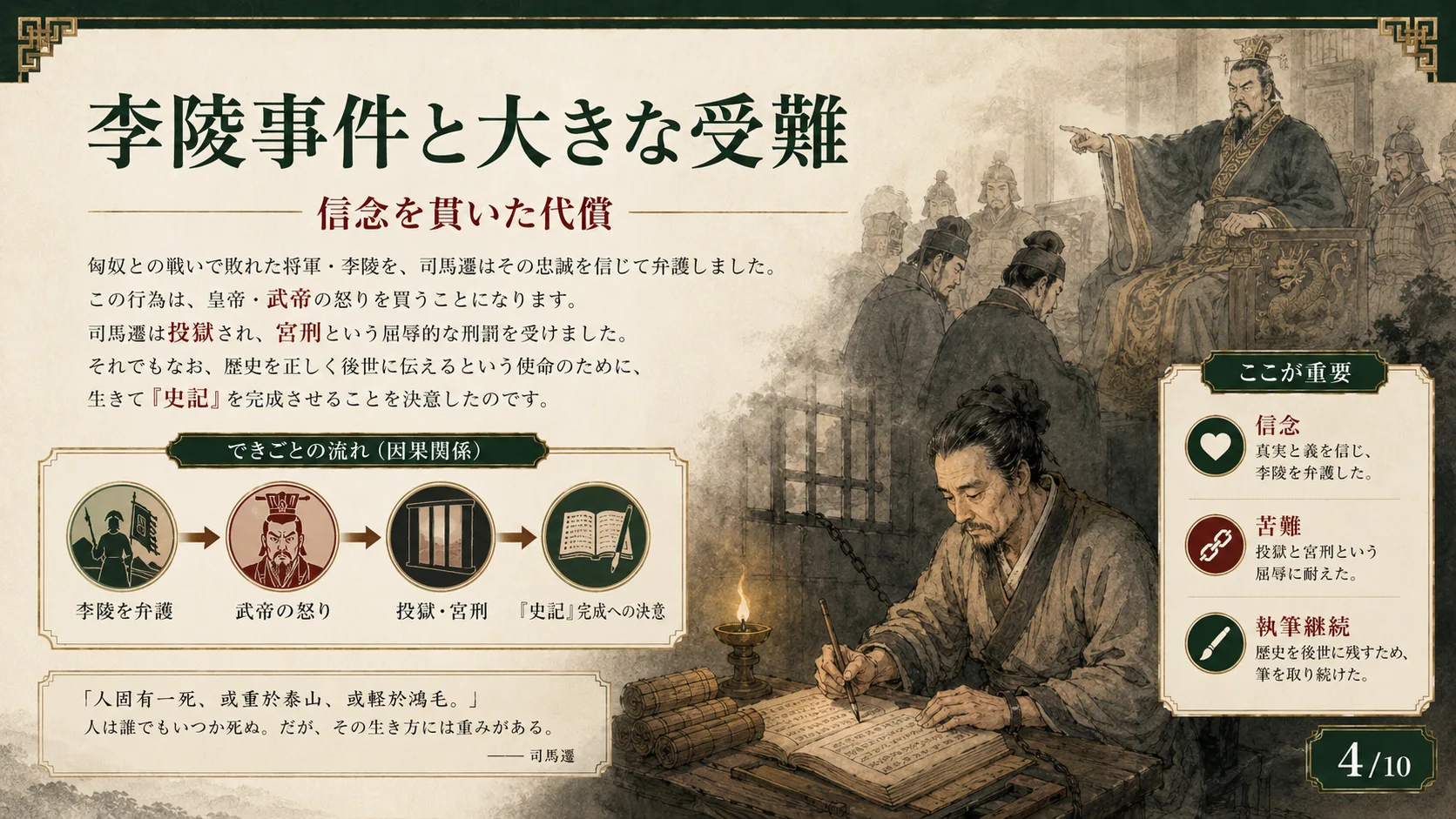李陵事件と大きな受難