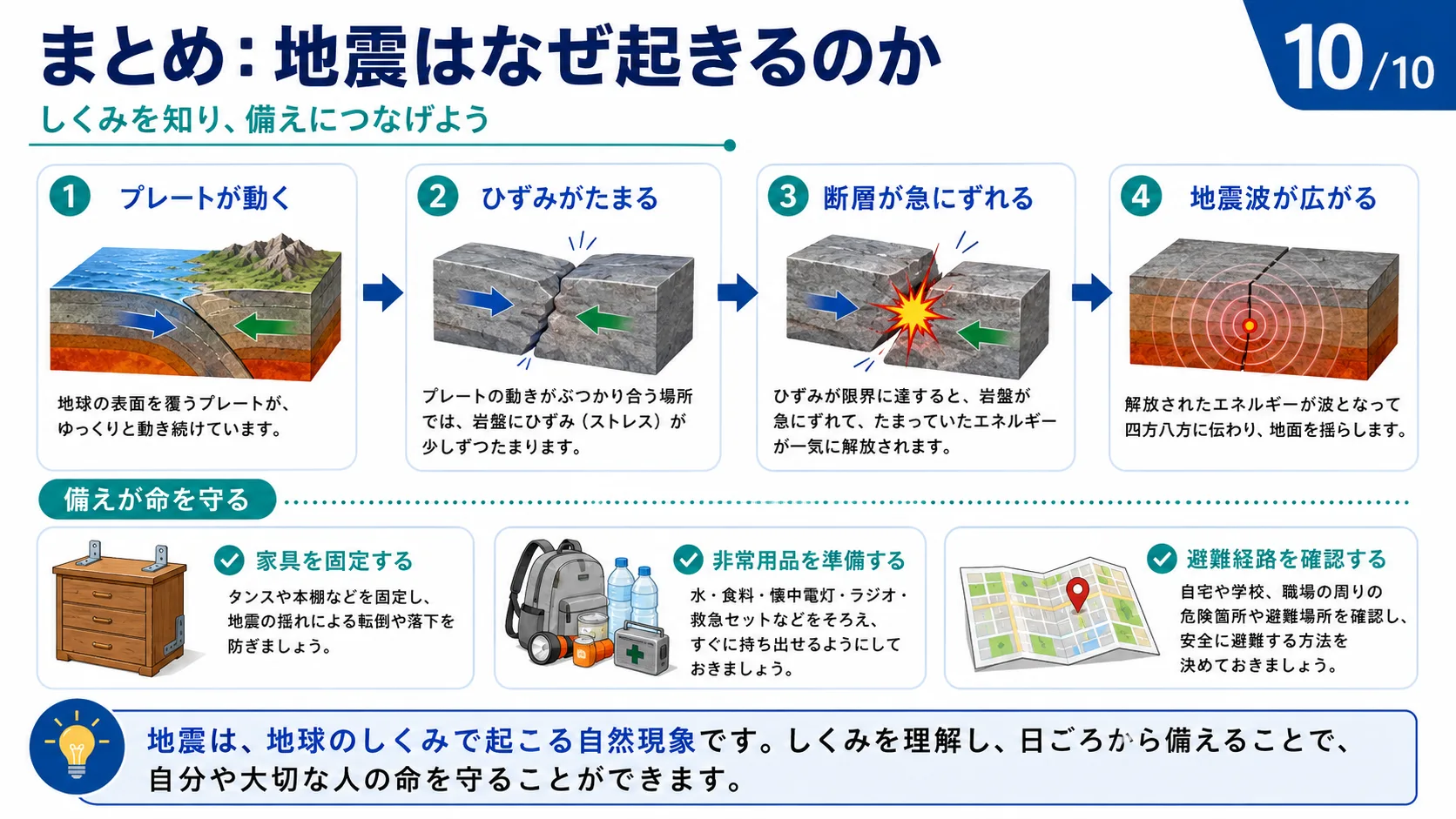 まとめ：地震はなぜ起きるのか