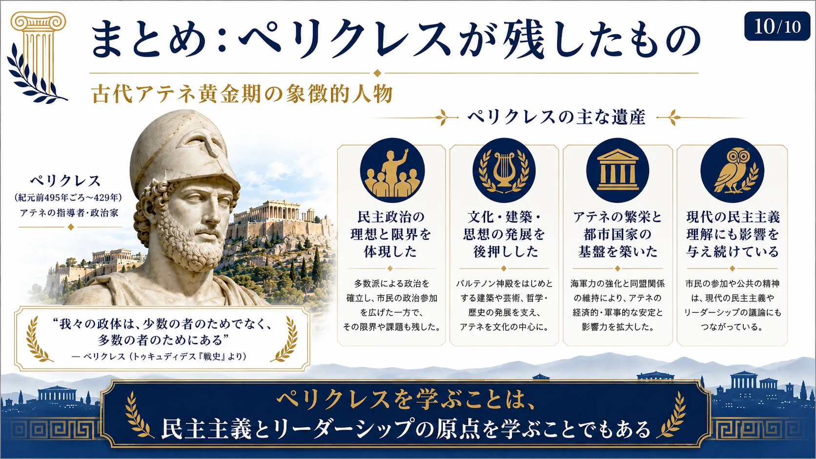 まとめ：民主主義とリーダーシップの原点