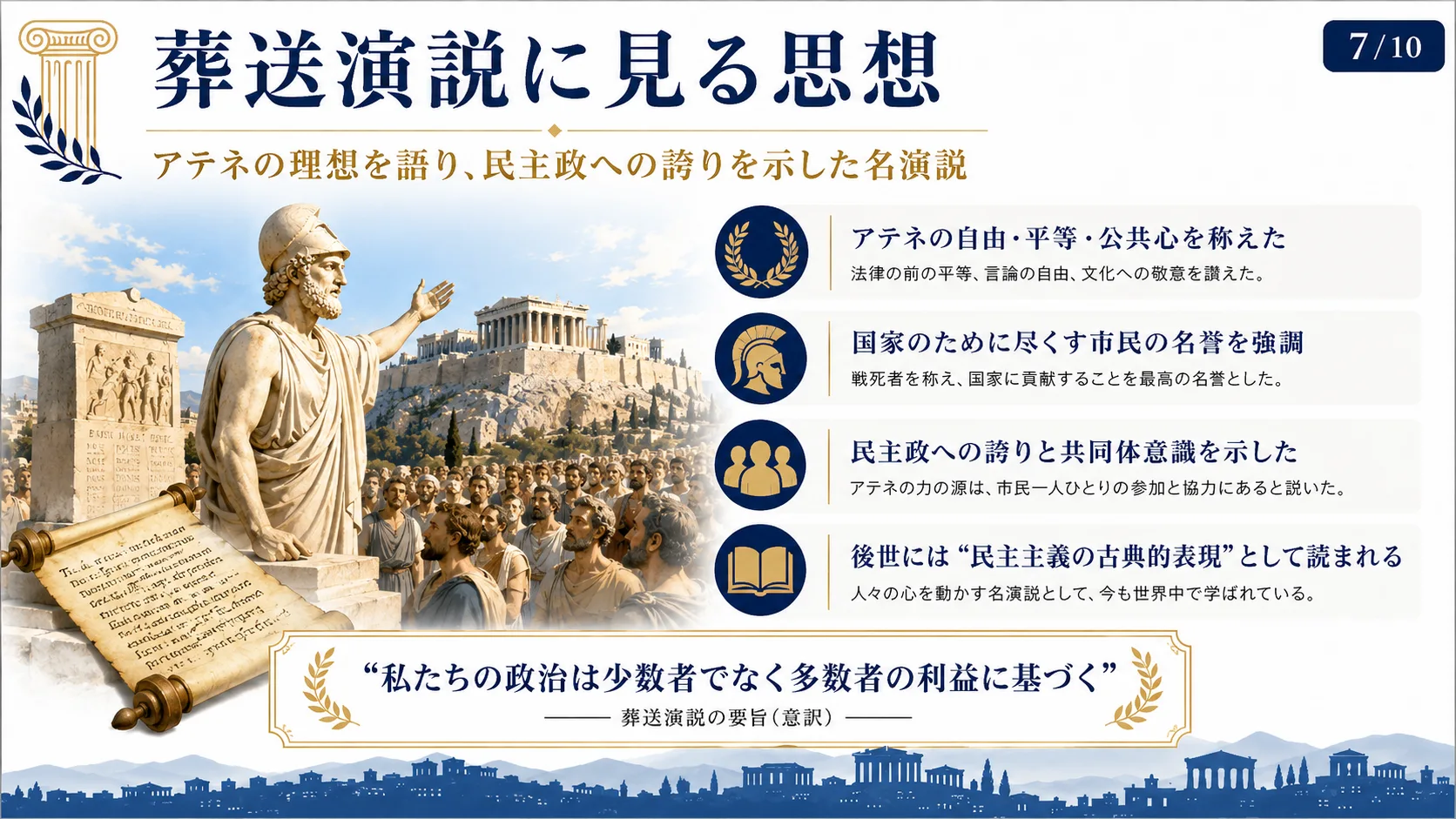 葬送演説に見る思想