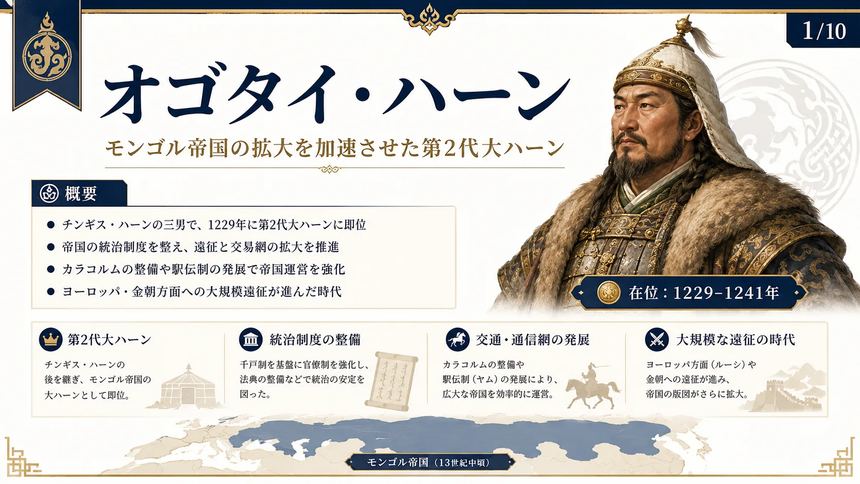 オゴタイ・ハーンとは？