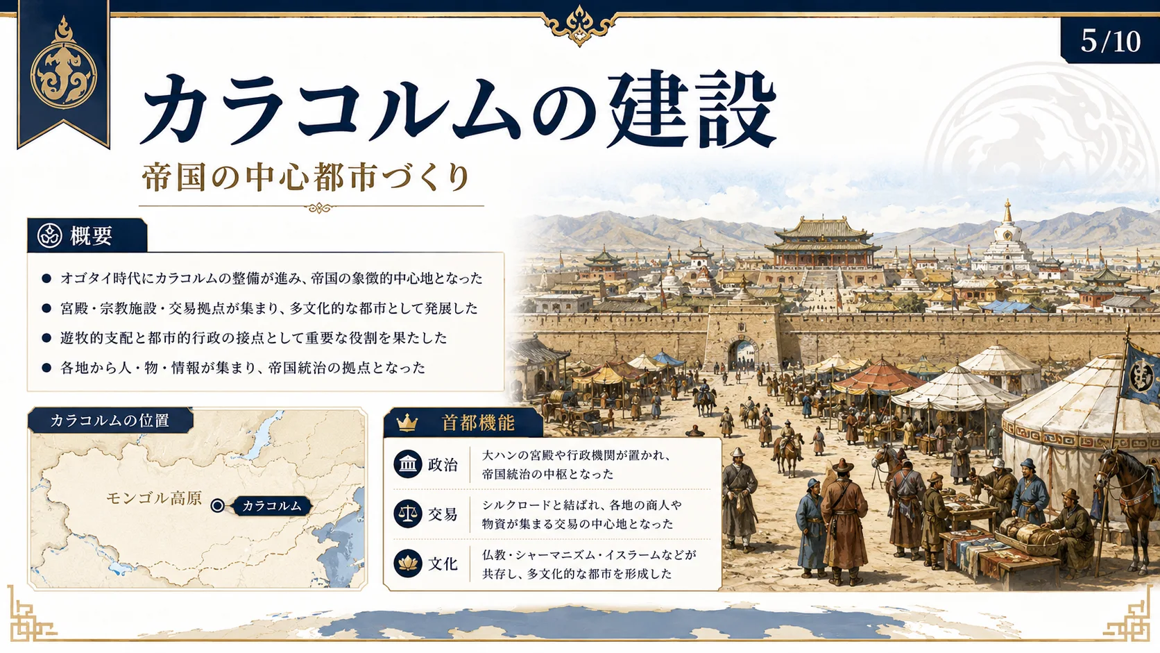 カラコルムの建設