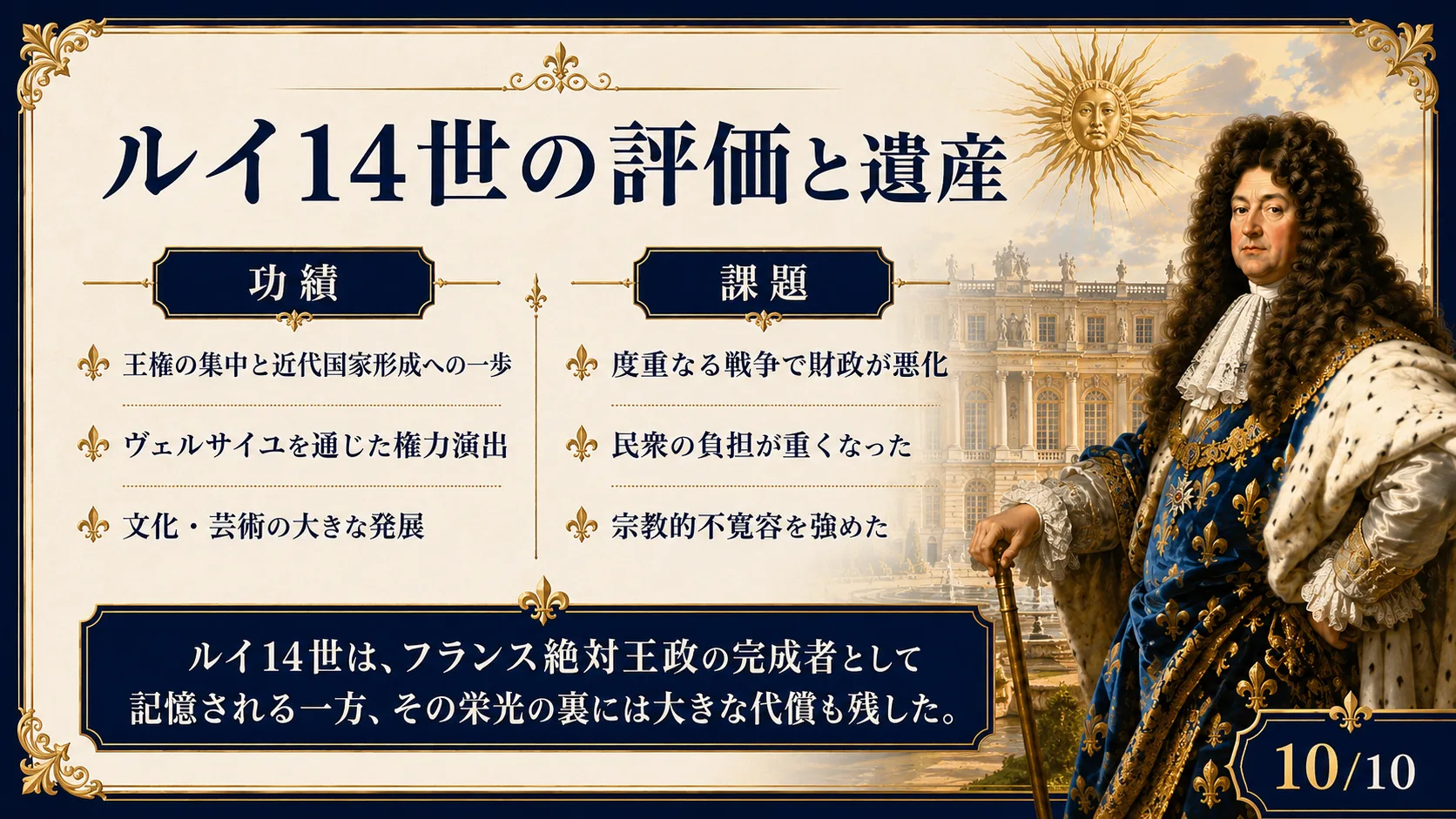 ルイ14世の評価と遺産