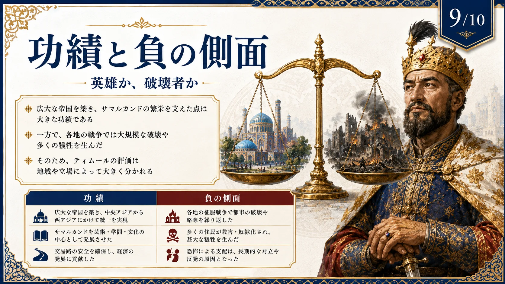 功績と負の側面