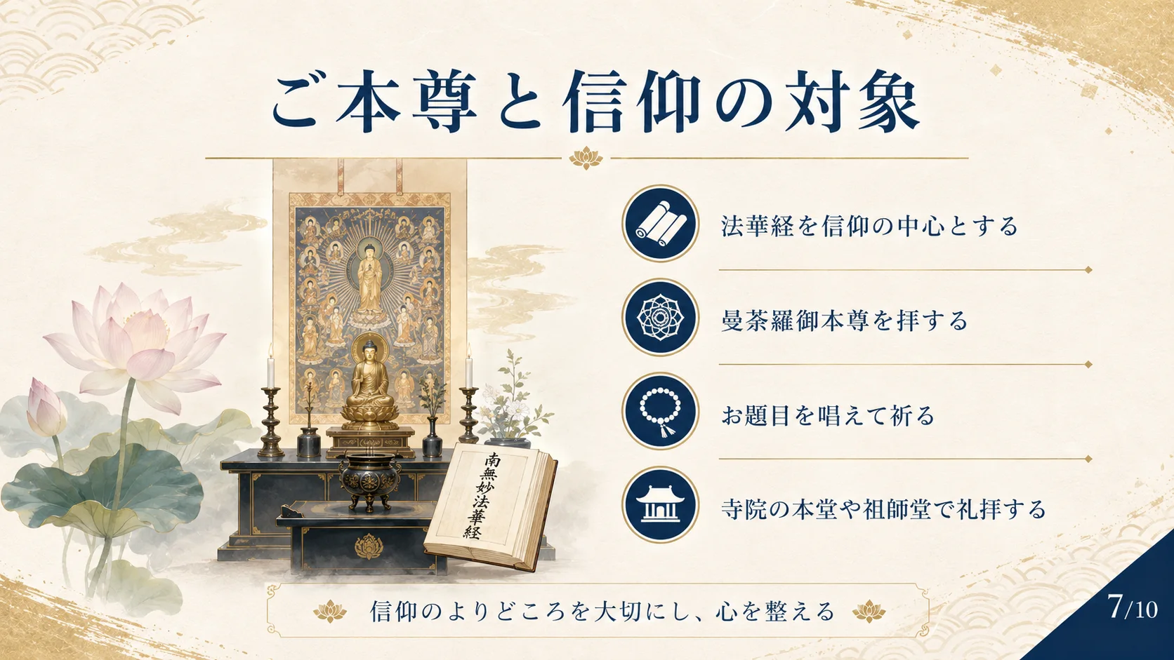 ご本尊と信仰の対象