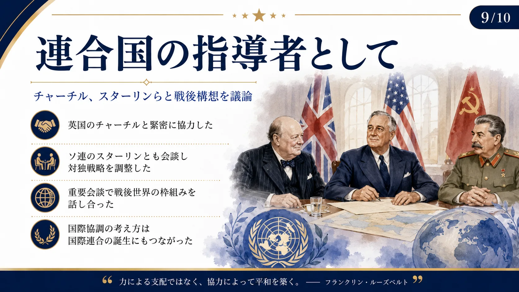 連合国の指導者として