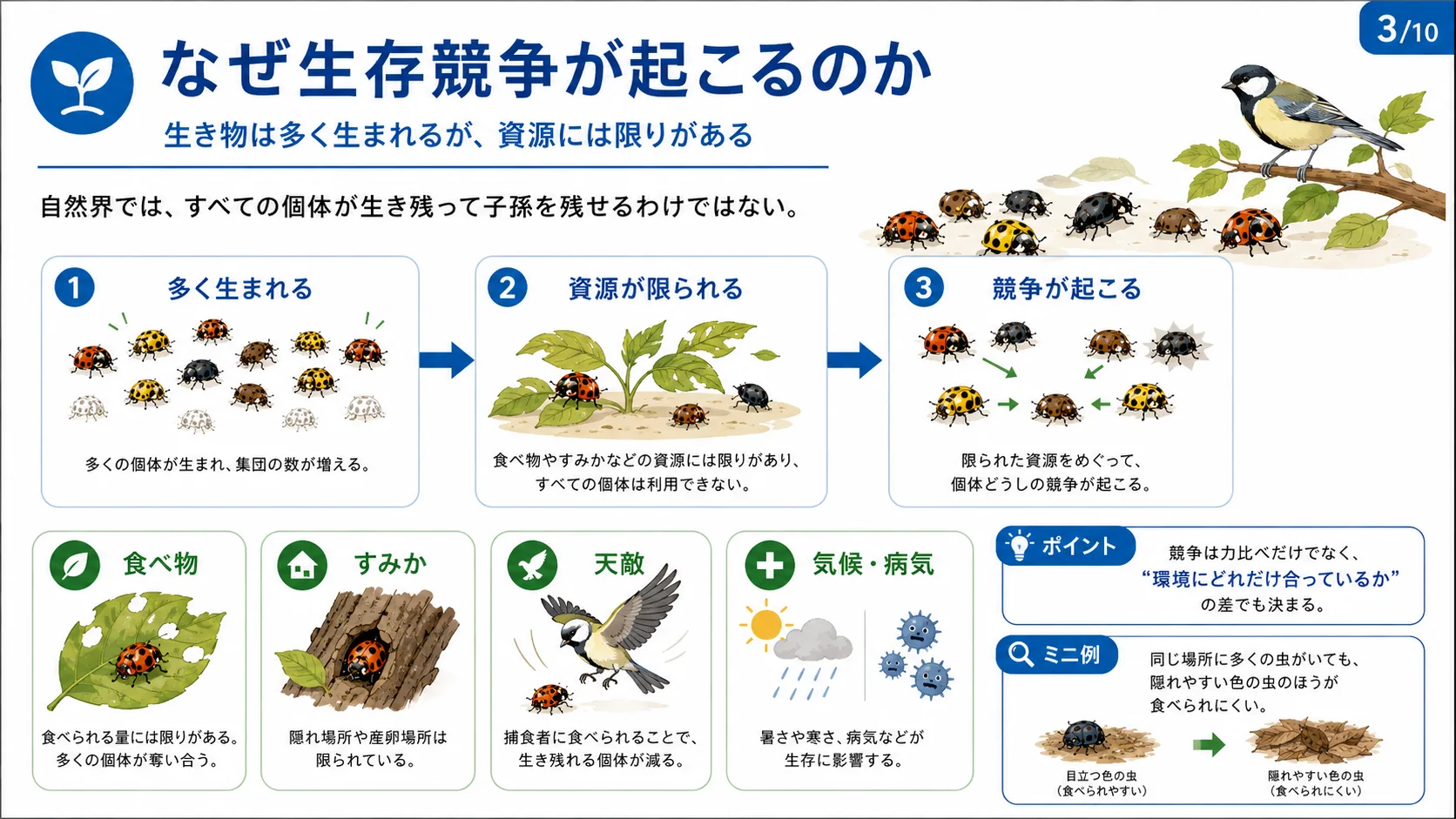 なぜ生存競争が起こるのか
