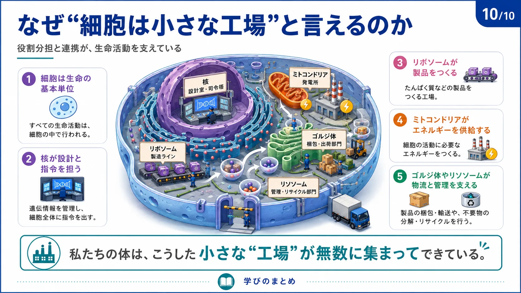 なぜ「細胞は小さな工場」と言えるのか