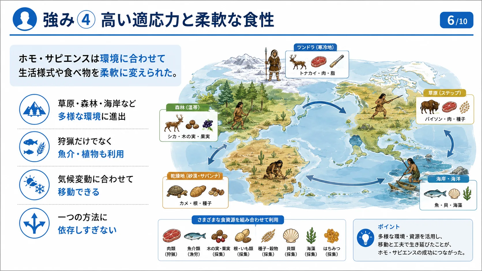 強み④ 高い適応力と柔軟な食性