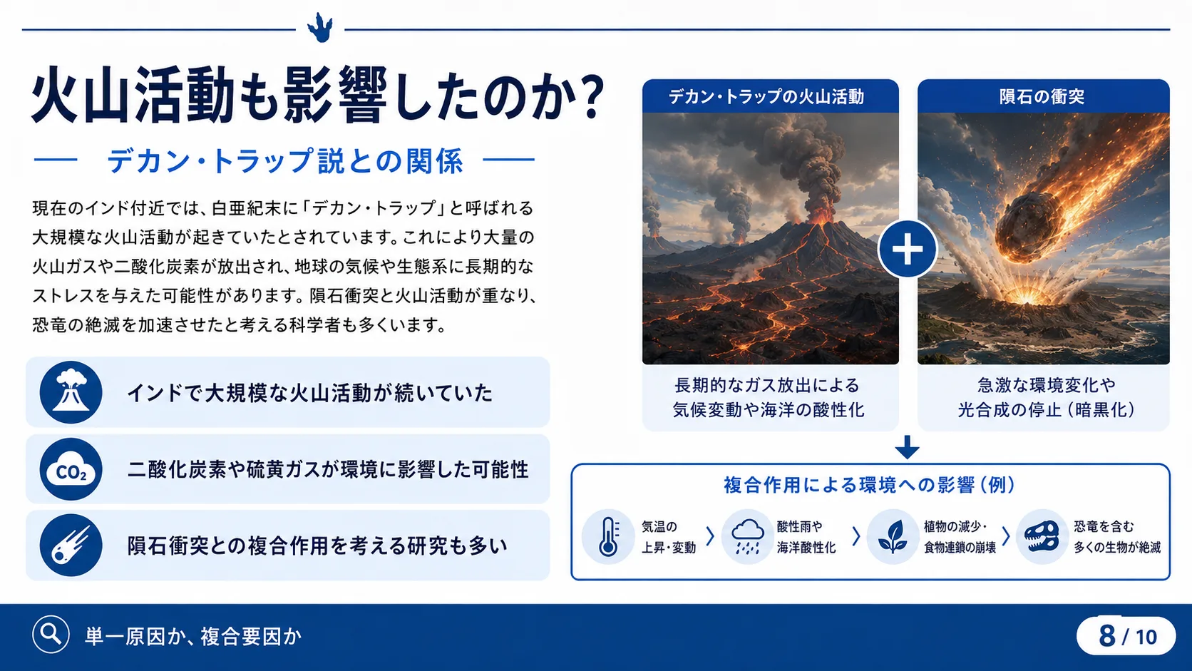 火山活動も影響したのか？