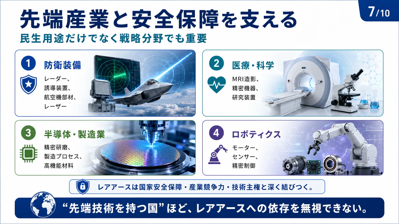 先端産業と安全保障を支える