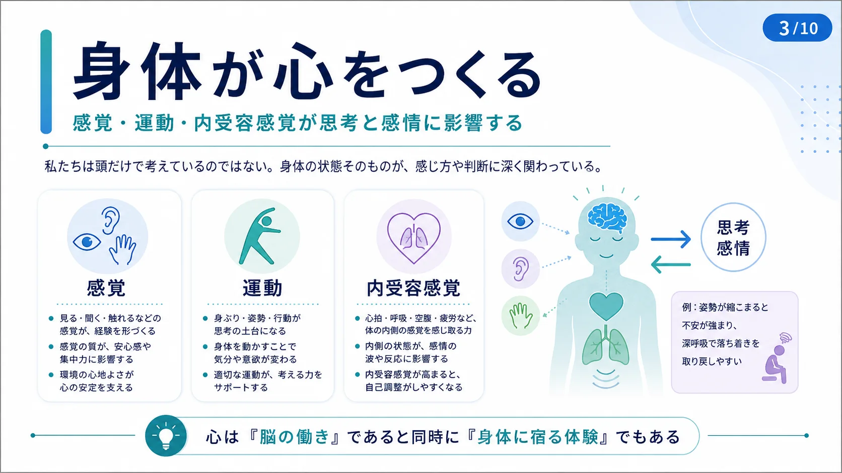 身体が心をつくる