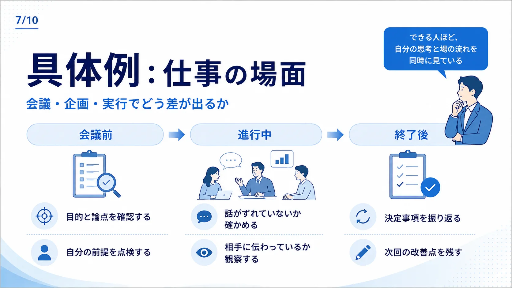 具体例：仕事の場面