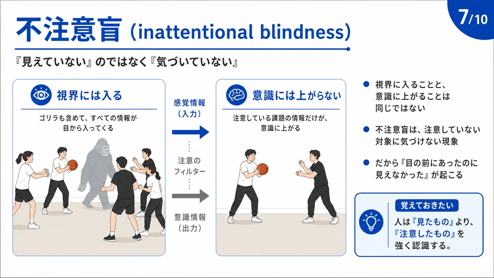 不注意盲（inattentional blindness）