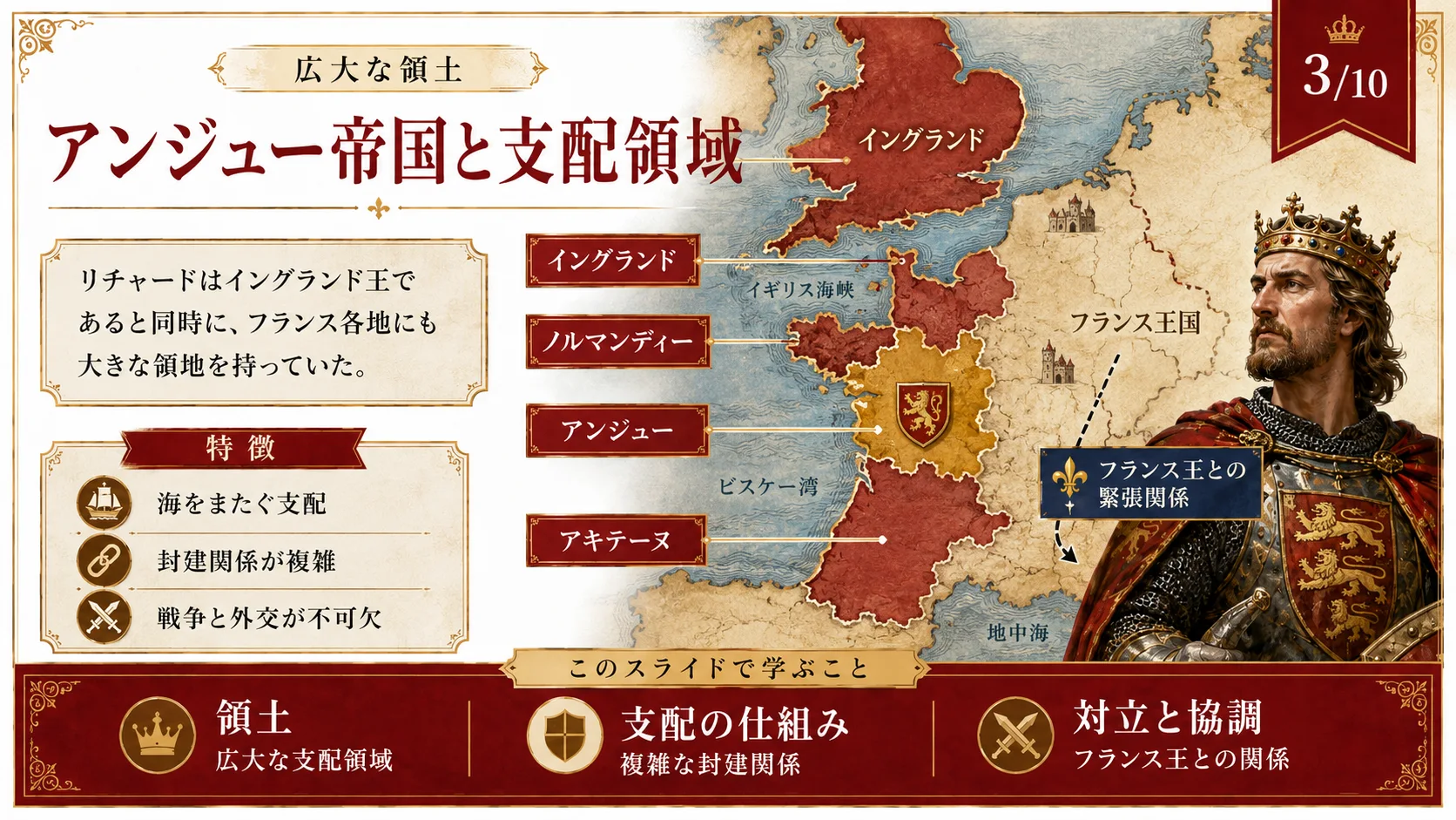 アンジュー帝国と支配領域