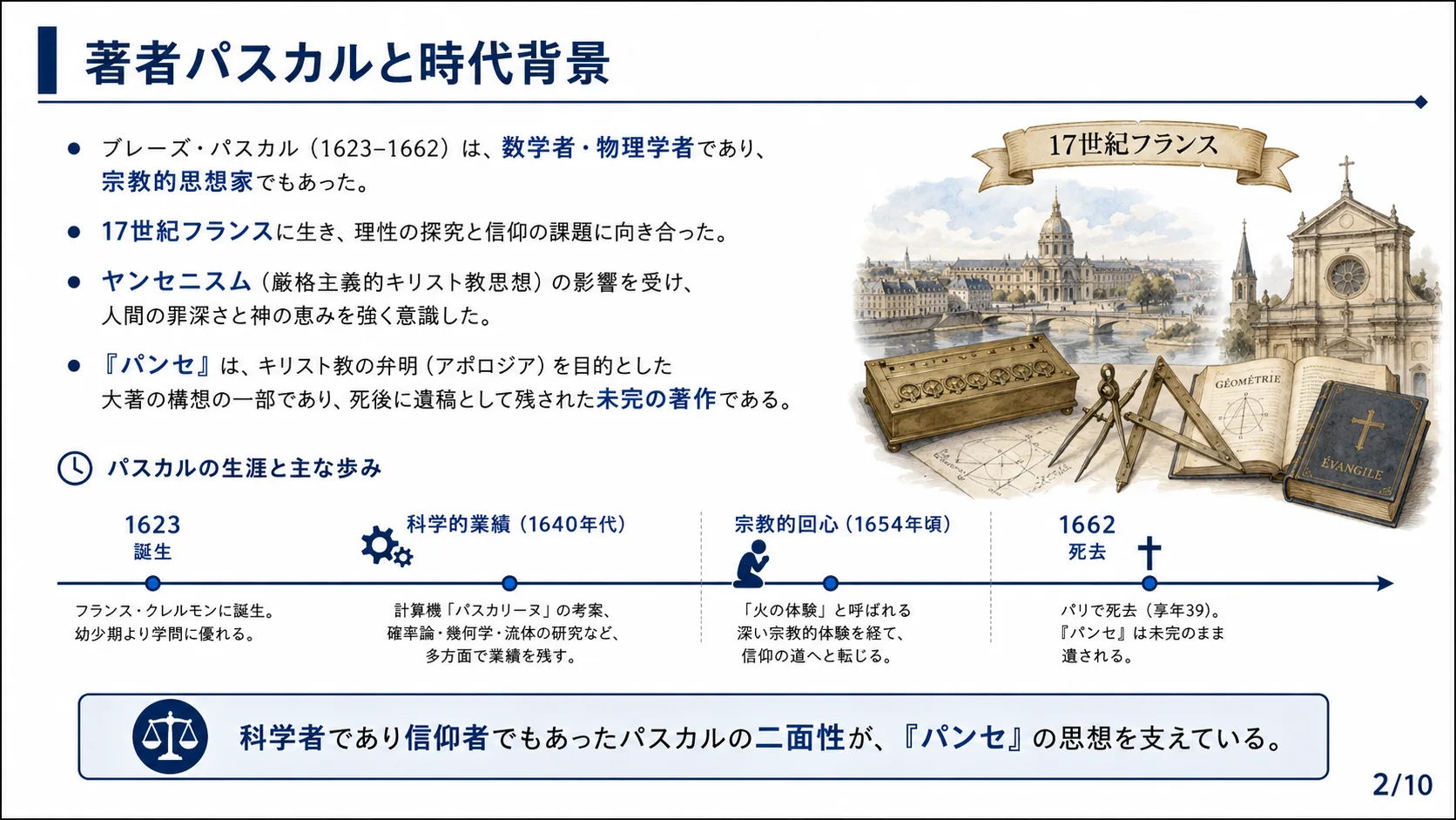 著者パスカルと時代背景