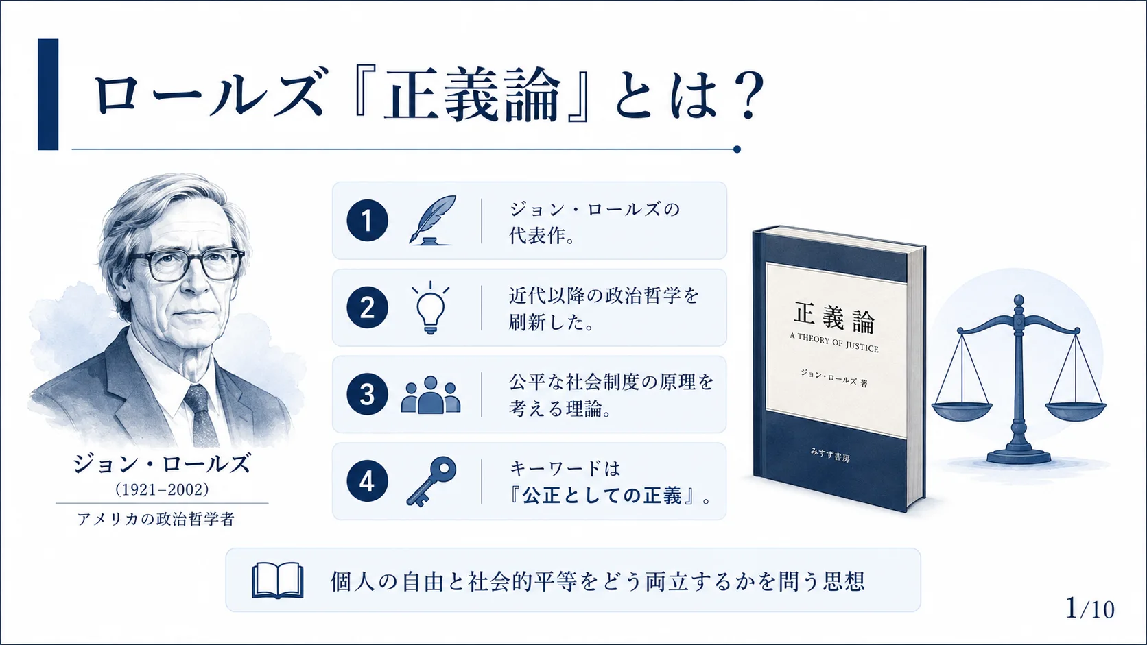 ロールズ『正義論』とは？