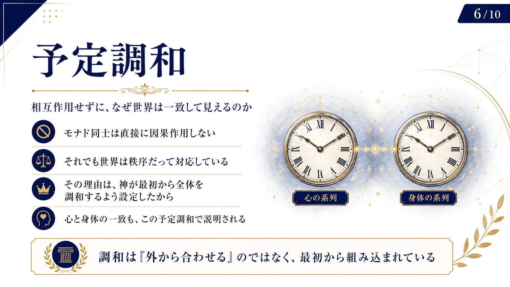 予定調和 — なぜ世界は一致して見えるのか
