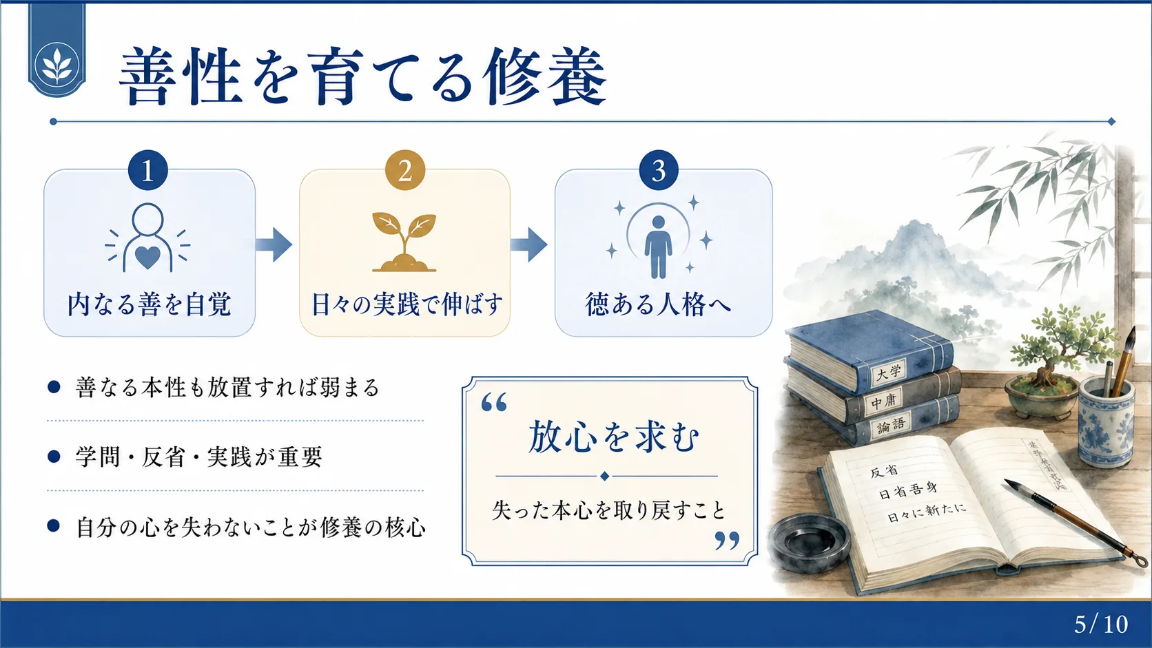 善性を育てる修養