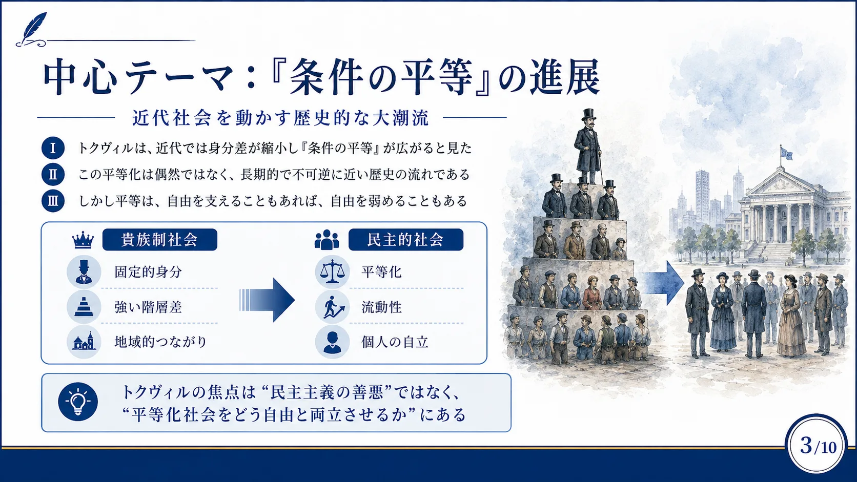 中心テーマ：『条件の平等』の進展