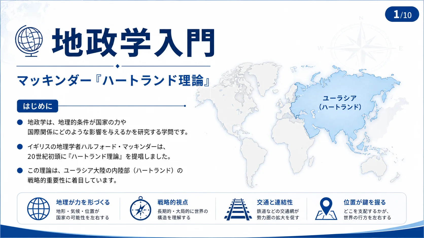 地政学入門 ― マッキンダー「ハートランド理論」