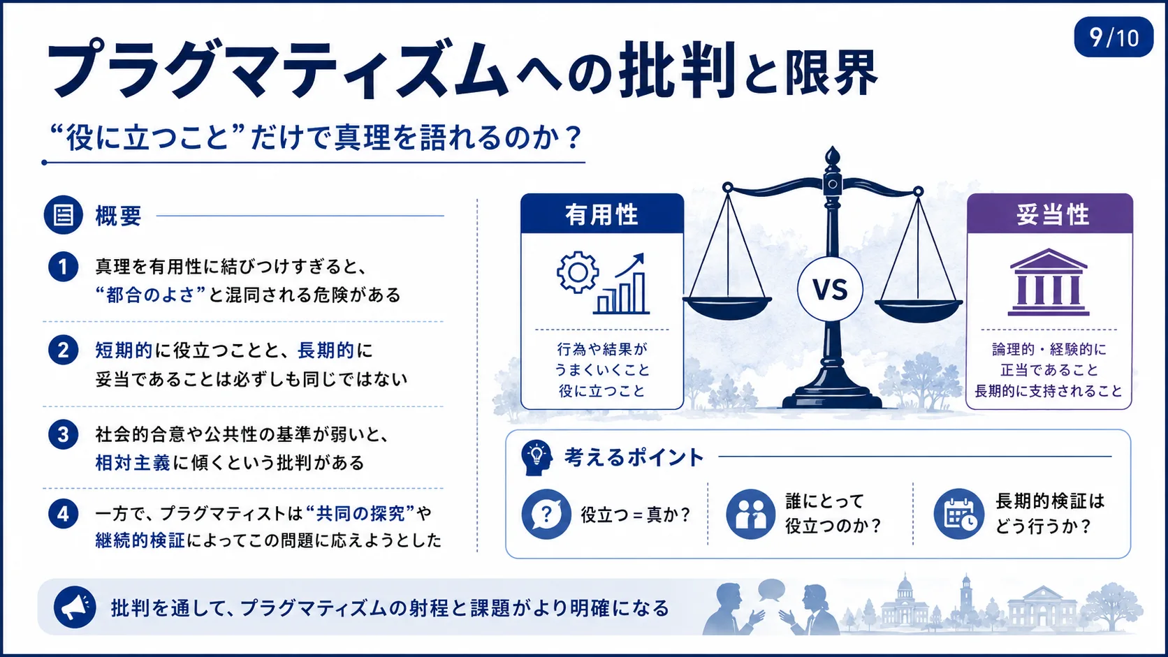 プラグマティズムへの批判と限界