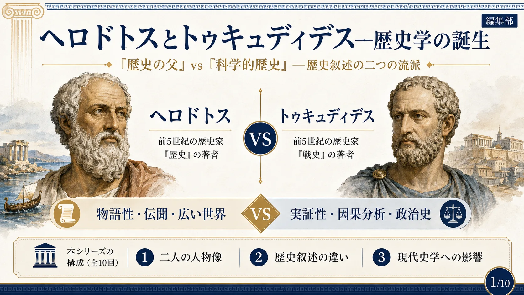 ヘロドトスとトゥキュディデス—歴史学の誕生