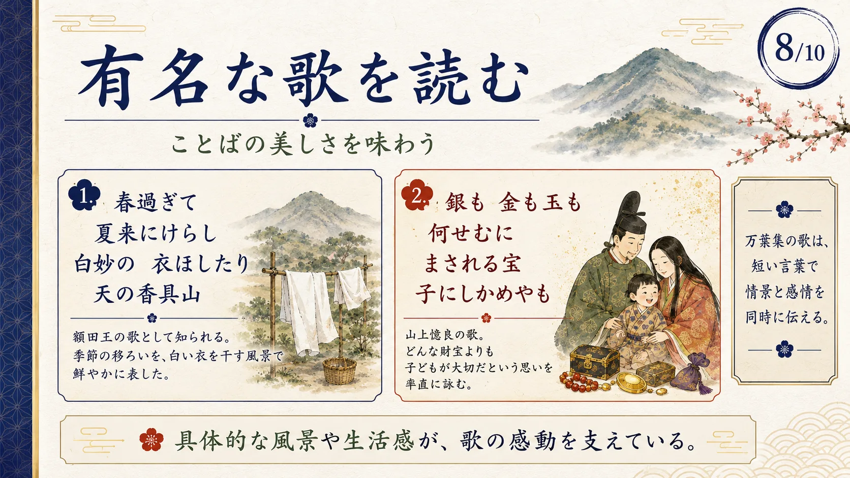 有名な歌を読む