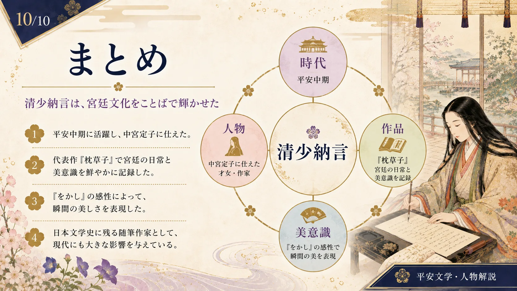 まとめ—清少納言は宮廷文化をことばで輝かせた