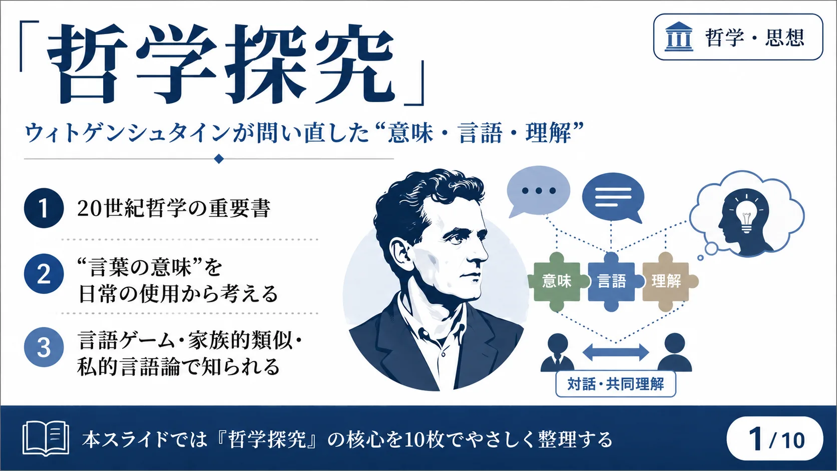 「哲学探究」——ウィトゲンシュタインが問い直した〈意味・言語・理解〉