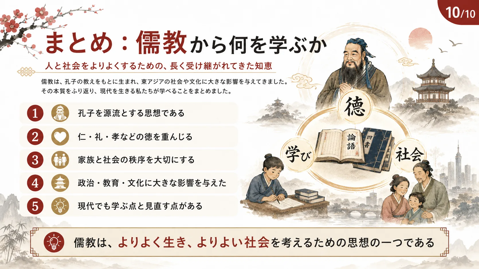 まとめ：儒教から何を学ぶか