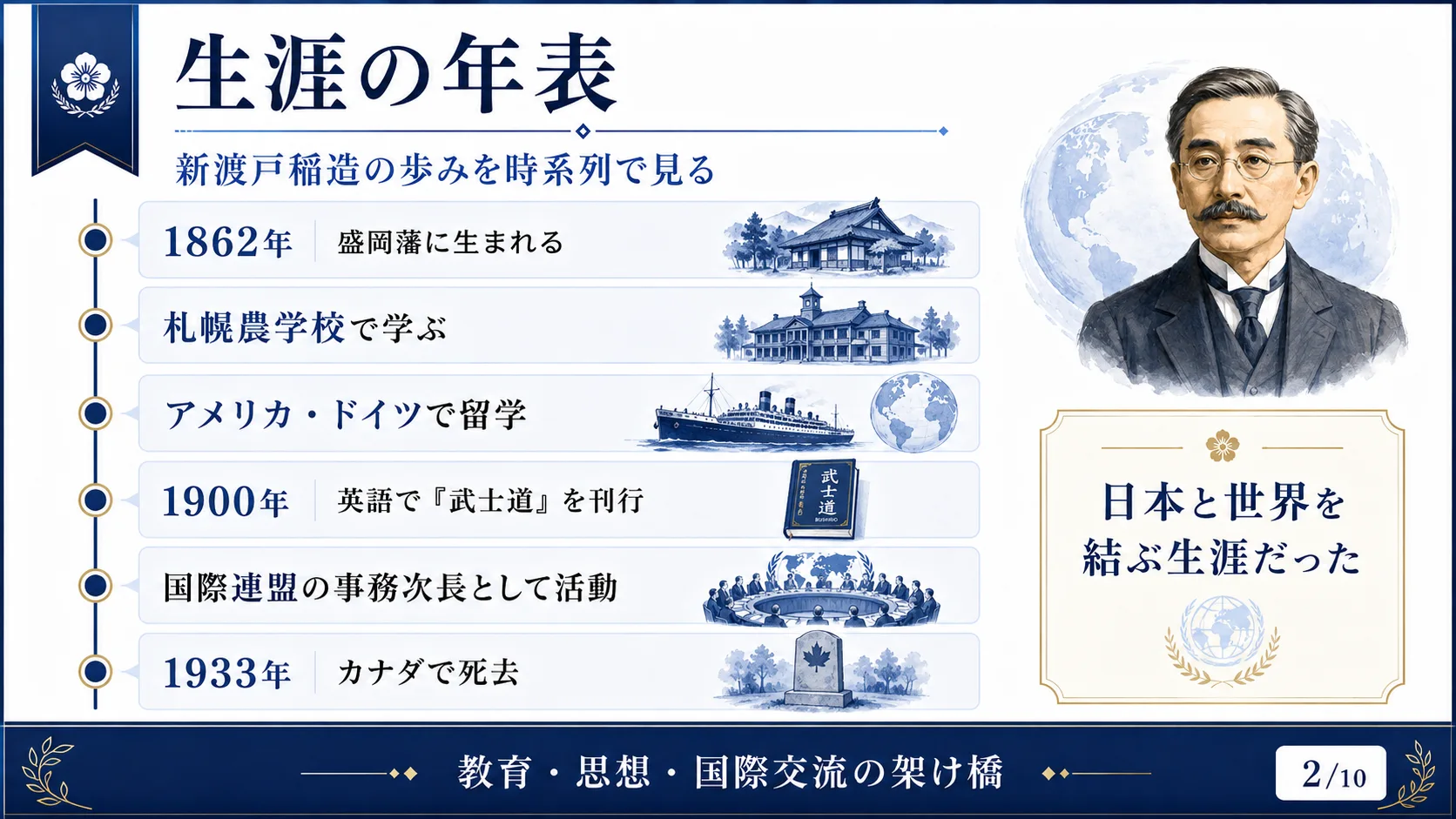 生涯の年表