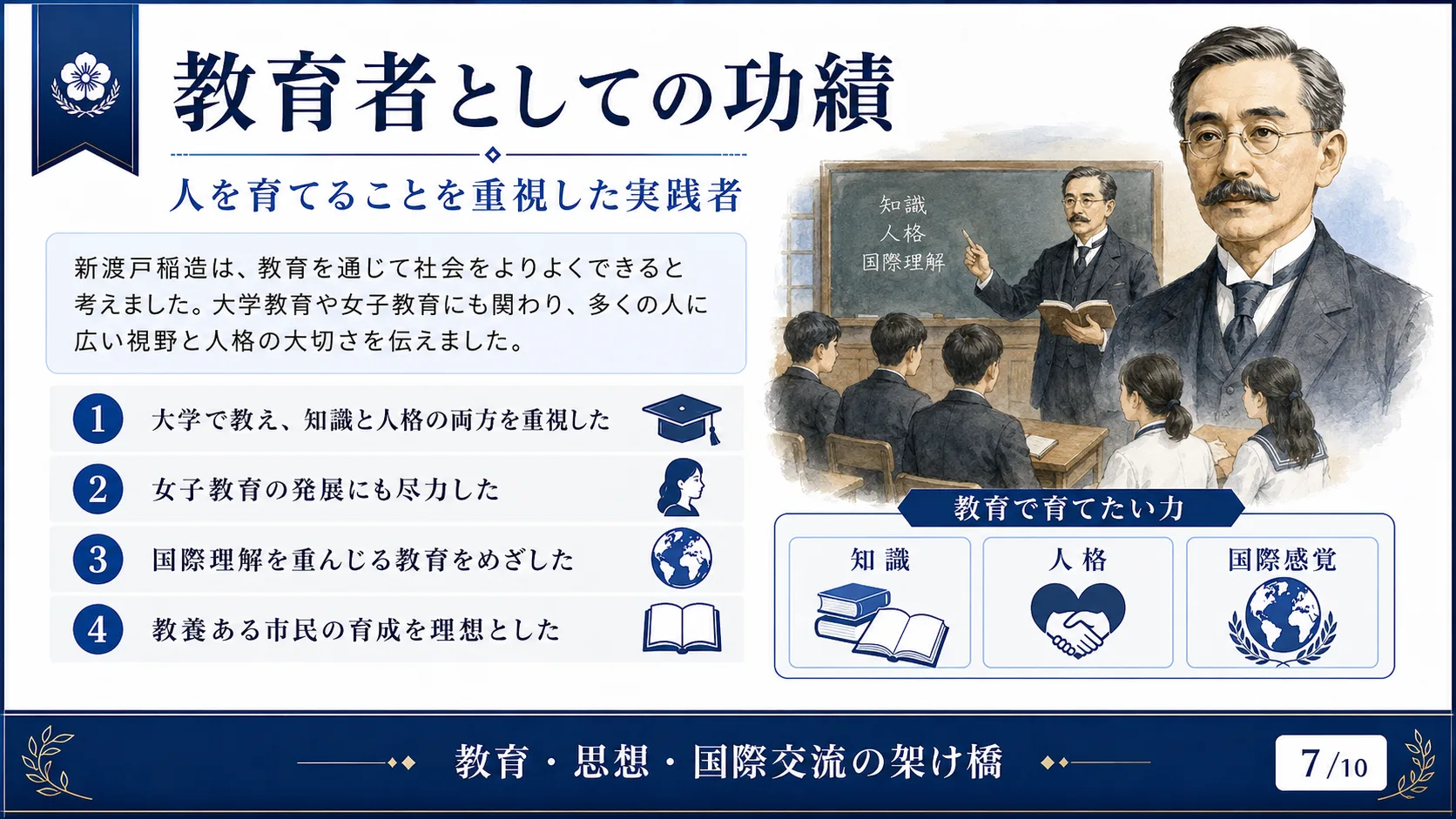 教育者としての功績