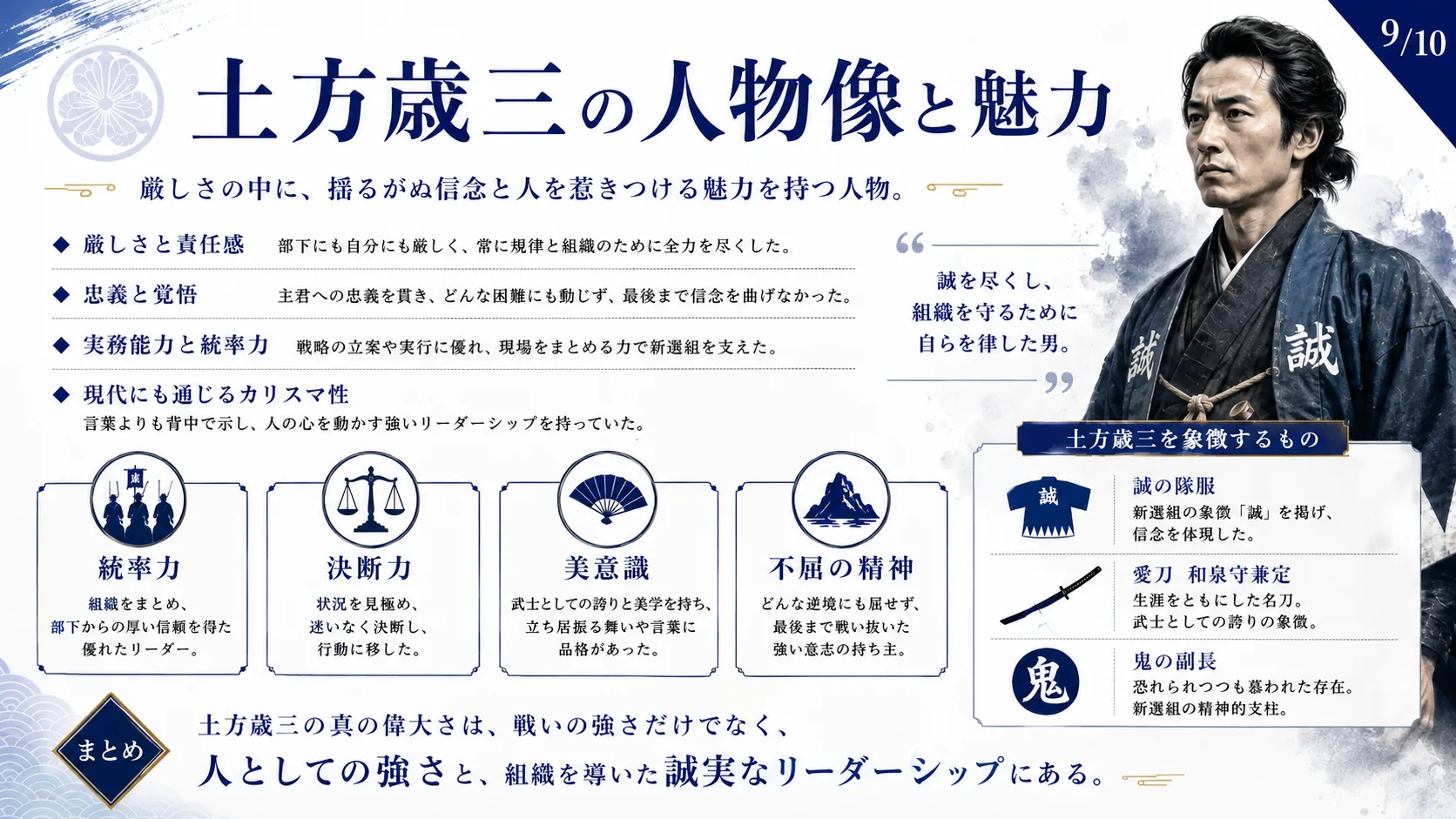 土方歳三の人物像と魅力