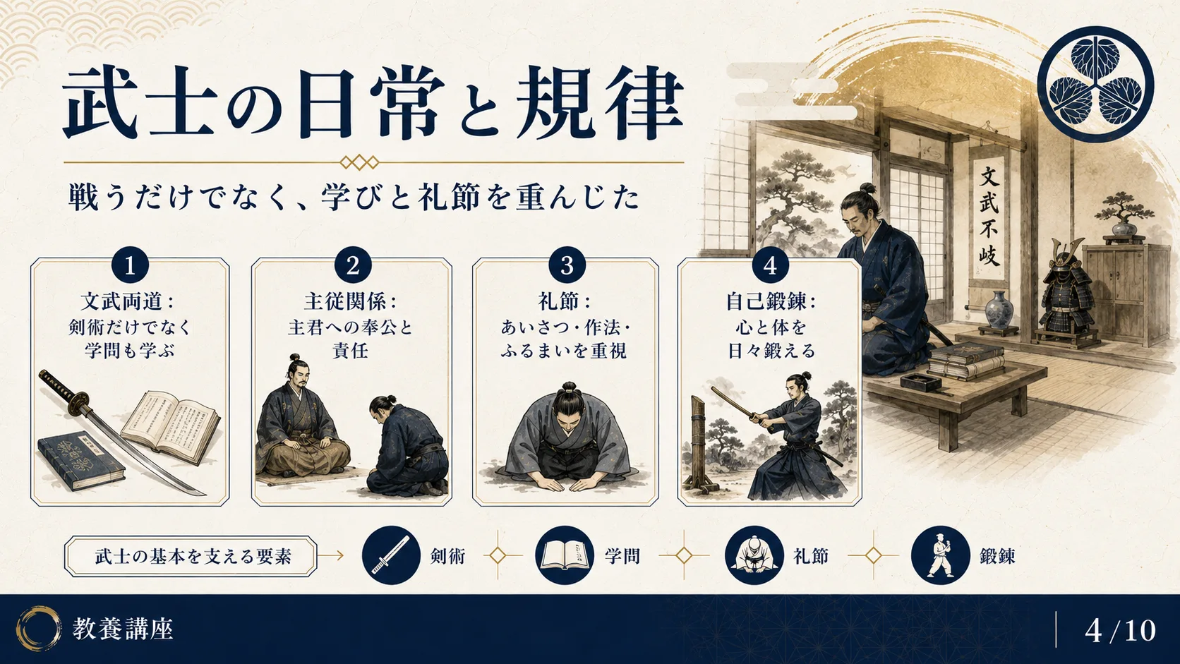 武士の日常と規律