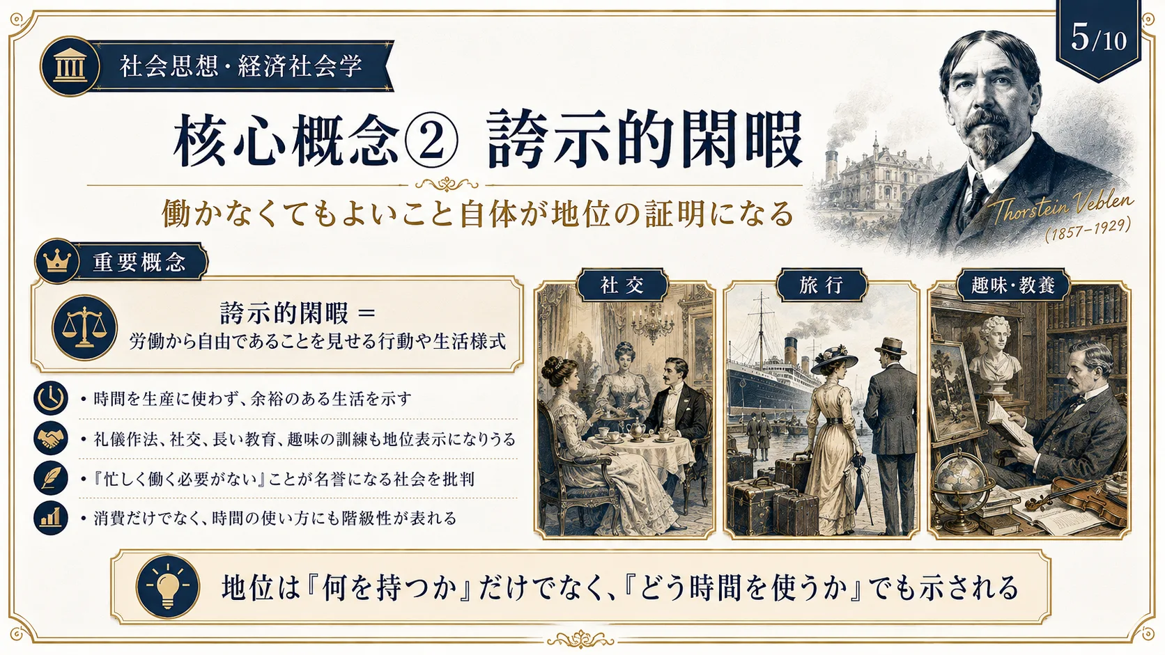 核心概念② 誇示的閑暇