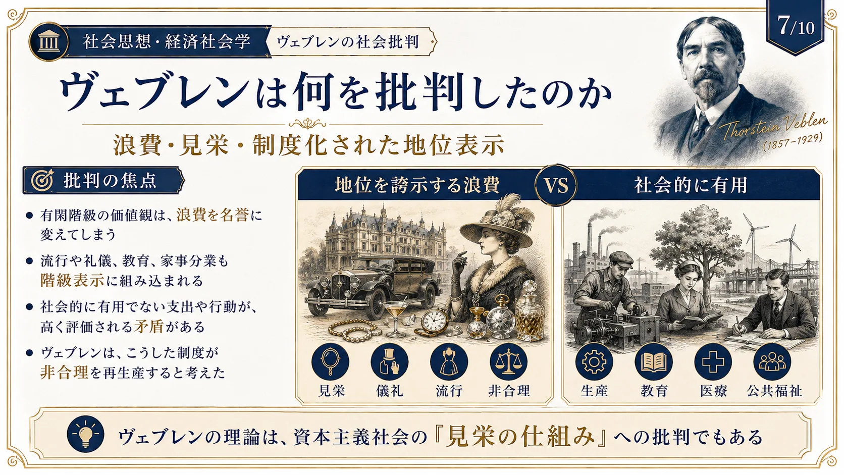 ヴェブレンは何を批判したのか